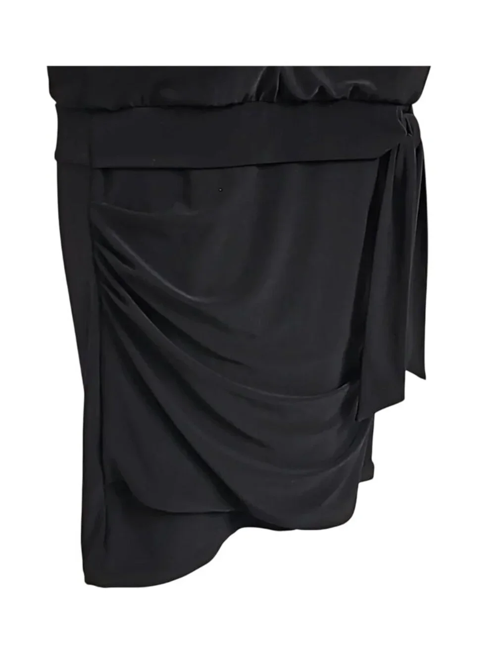 White House Black Market Halter Blouson Bodycon Fitted Mini Dress Size M Stretch